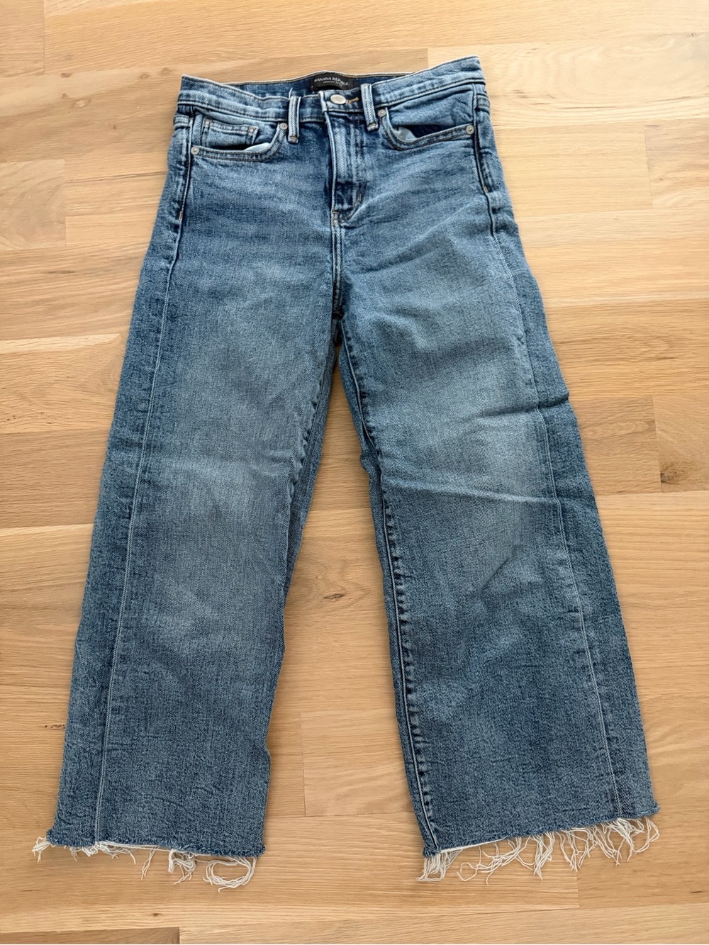 Banana Republic High Rise Cropped Wide-Leg Jeans
